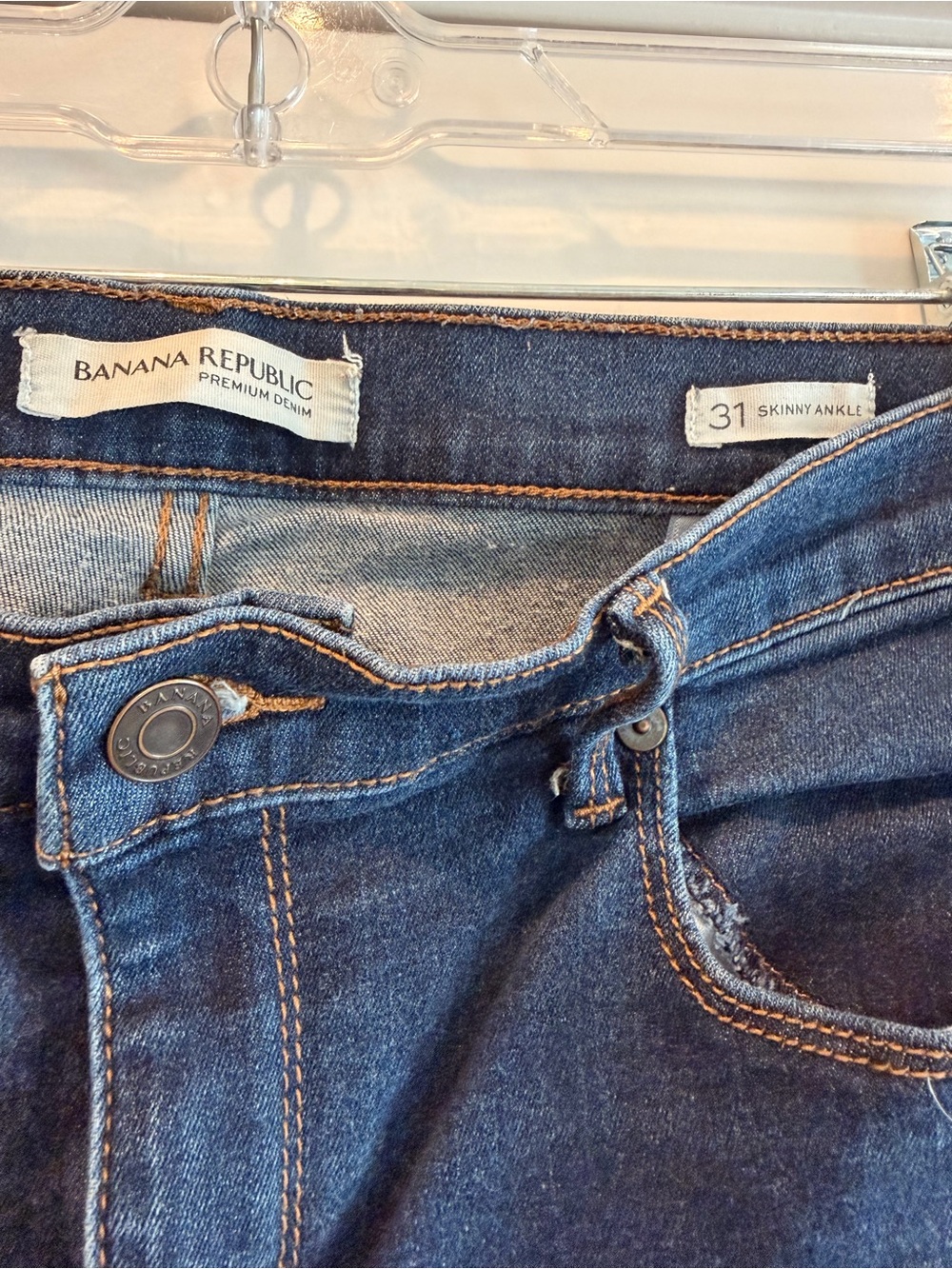 Women’s Dark Blue Banana Republic Stretch Skinny Jeans - Picture 2 of 4